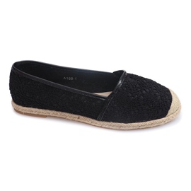 Ballerinas Espadrilles A168 Schwarz