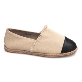 Leinen Espadrilles 760 Beige Sneakers schwarz