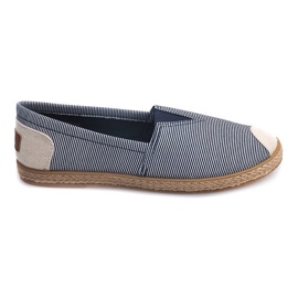 Leinen Espadrilles 326 Blaue Turnschuhe
