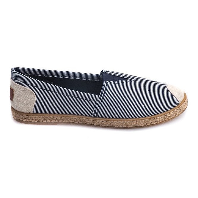 Leinen Espadrilles 326 Blaue Turnschuhe