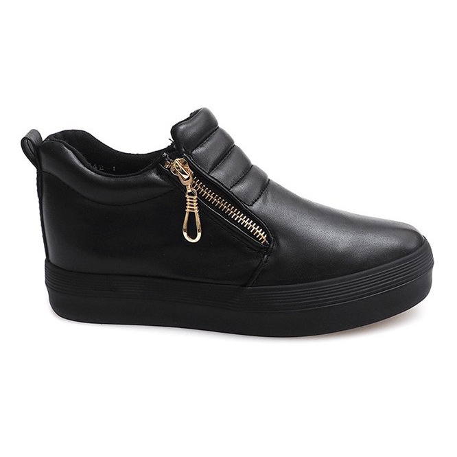 High Wedge Sneaker Creepers H42 Schwarz