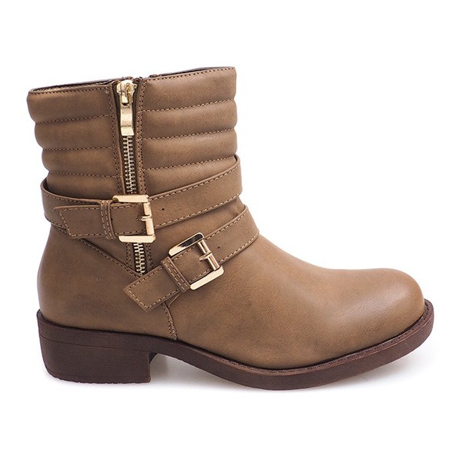 Warme Stiefel mit Kalmra 0728 Khaki mehrfarbig grün