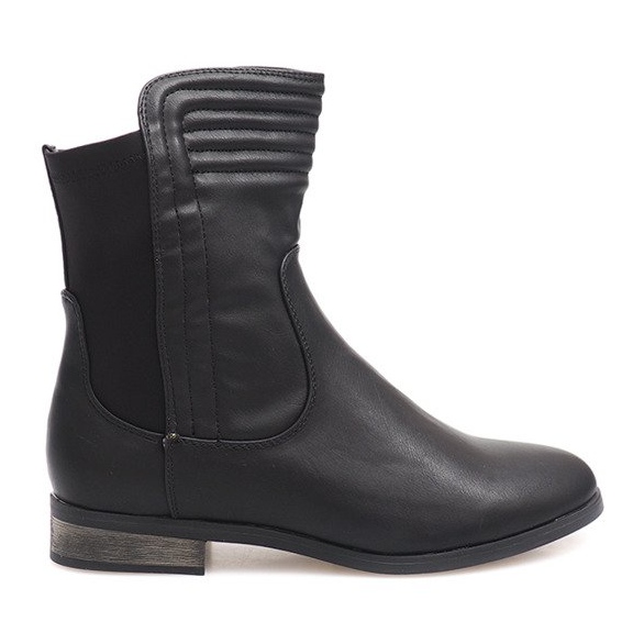 Klassische warme Stiefel CN711 Schwarz