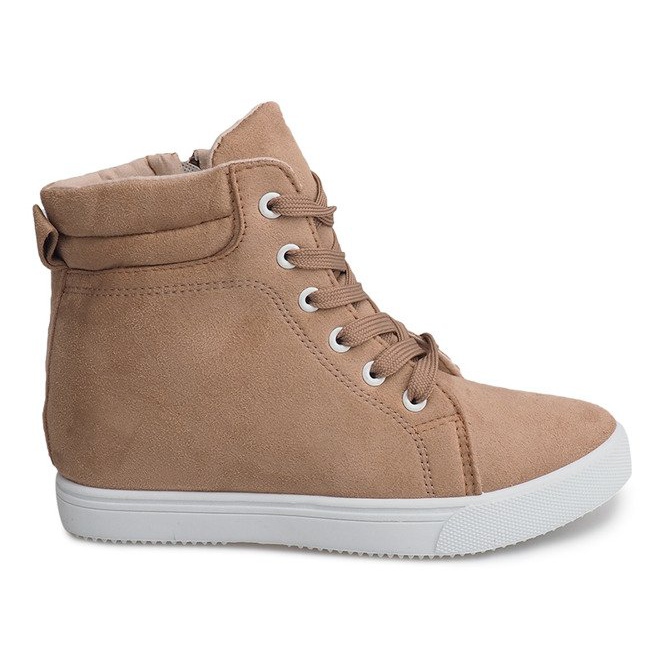 Sneakers mit Keilabsatz TL089 Beige