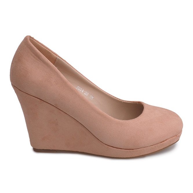 Wildleder Keilpumps 2054 Rosa