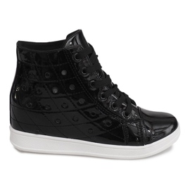 Keil Turnschuhe YD-61 Schwarz