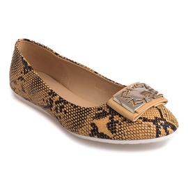 Ballerinas mit Schleife LU17 Beige