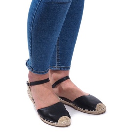 Sandalen Espadrilles Ballerinas 6351 Schwarz