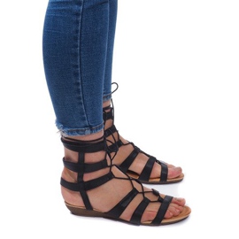 Gladiator Römersandalen 8515 Schwarz