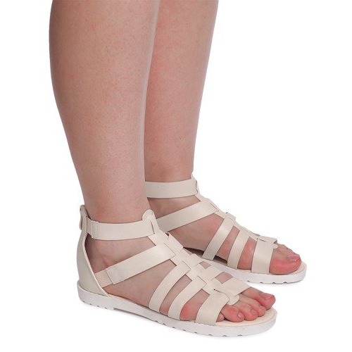 Römersandalen LEI-109 Beige