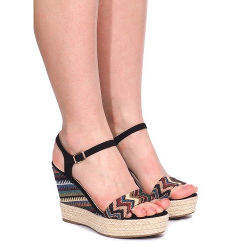 Keilsandalen 100-540 Schwarz