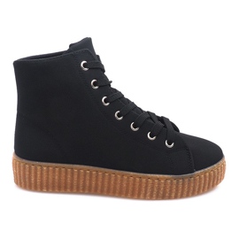 Creepers Stiefel auf der AM-1103 Black Platform schwarz