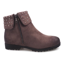 Wildlederstiefel 6100-PA Grau