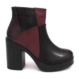 Stiefel auf der Ferse mit Radiergummi YBS280 Schwarz