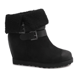 Warm Boots On Wedge 18-8 Schwarz