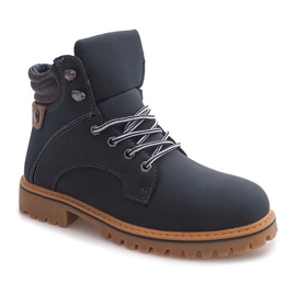 Warm Timber Boots SJ8043 Marineblau navy blau