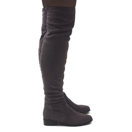 Wildlederstiefel QQ006 # Grau