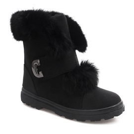 Warme Timberki Bows DD492-1 Schwarz