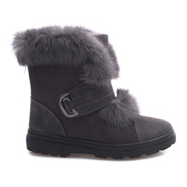 Warme Timberki Bows DD492-4 Grau