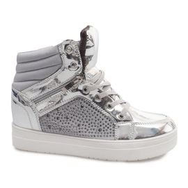 Warme Sneaker Y-25 Silber grau