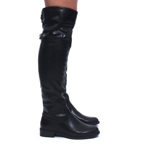 Elegante Stiefel A-8NR2 Schwarz