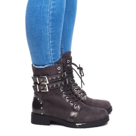 Wildleder Booties A-52 Grau