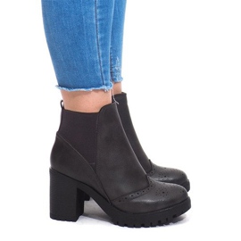 Warme Stiefel 35-611 Grau