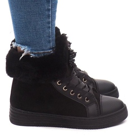 Warme Sneaker KB-045 Schwarz