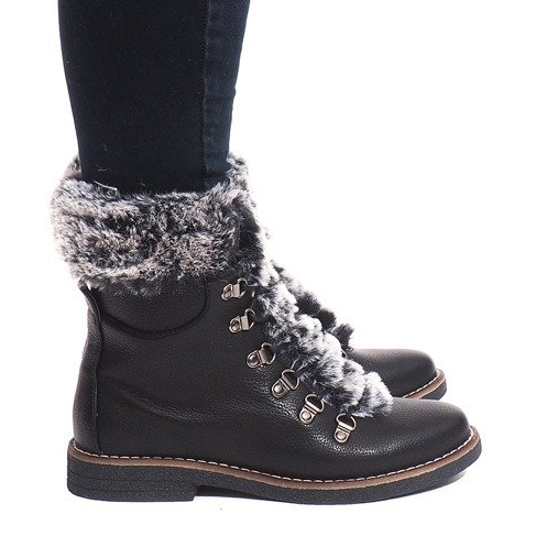 Warme Stiefel 6755-PA Schwarz