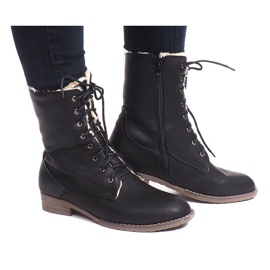 Warme Stiefel W159 Schwarz