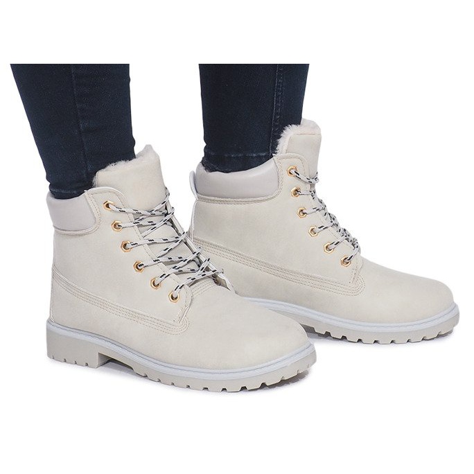 Isolierte Timberki Trappers DD494-5 Beige