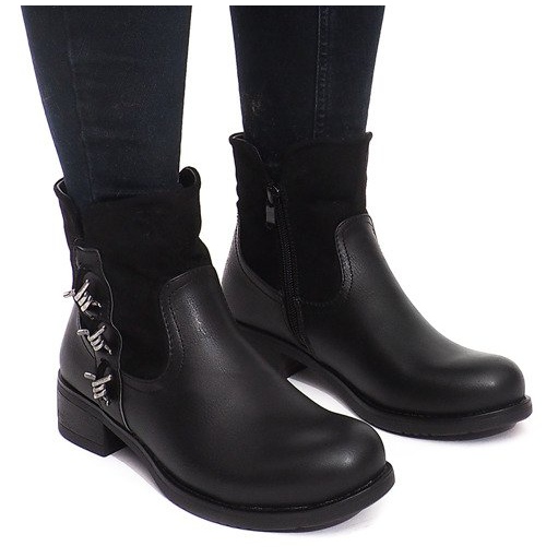 Warme Stiefel 4417 Schwarz