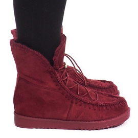 Gut isolierte Stiefel R148 Burgund rot