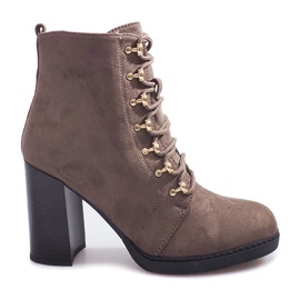 Warme Stiefel On A Post 0-195 Khaki mehrfarbig grün