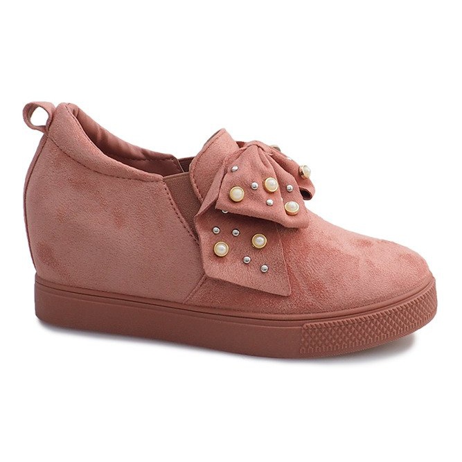 Sneakers mit Keilabsatz in Rosa 6186
