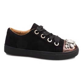 Reich verzierte Sneakers 6192 Schwarz