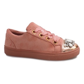 Reich verzierte Sneakers 6192 Pink rosa
