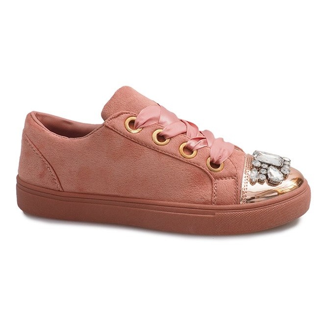 Reich verzierte Sneakers 6192 Pink rosa