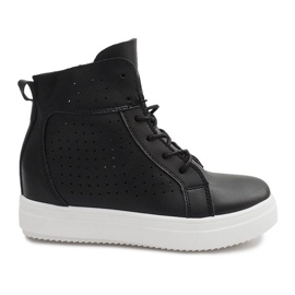 Sneakers mit durchbrochenem Keilabsatz NB53P Schwarz