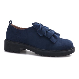 Marineblaue Wildleder Gaia Schuhe navy blau