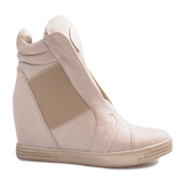 Beige Keilsneaker von Hannah