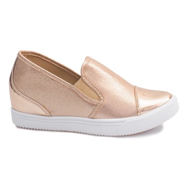 Sneakers mit Keilabsatz TL018-8 Gold rosa gelb