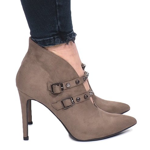 Karine Beige Stiefeletten