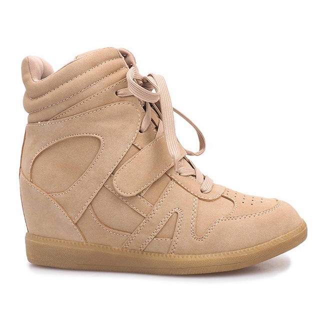 Beige Keilsneaker Nadine