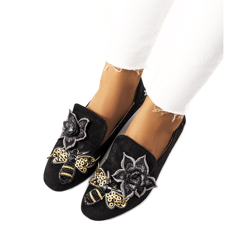 Schwarze Sandra Lords Ballerinas