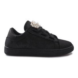 Schwarze Sneaker mit Black Pearl