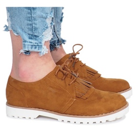 Camel Loafer mit Crushing Hard Fransen braun