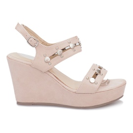 Beige Keilsandaletten Give it Up