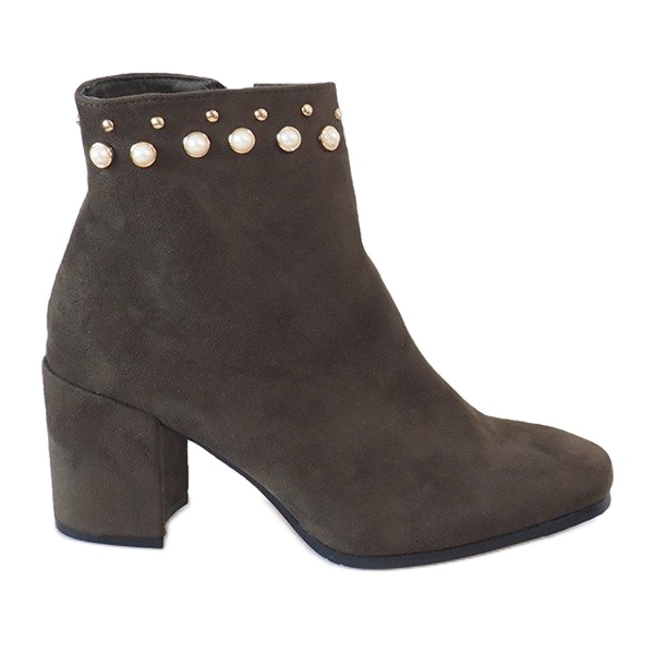 Extravagante grüne Stiefeletten am X9079 Post mehrfarbig