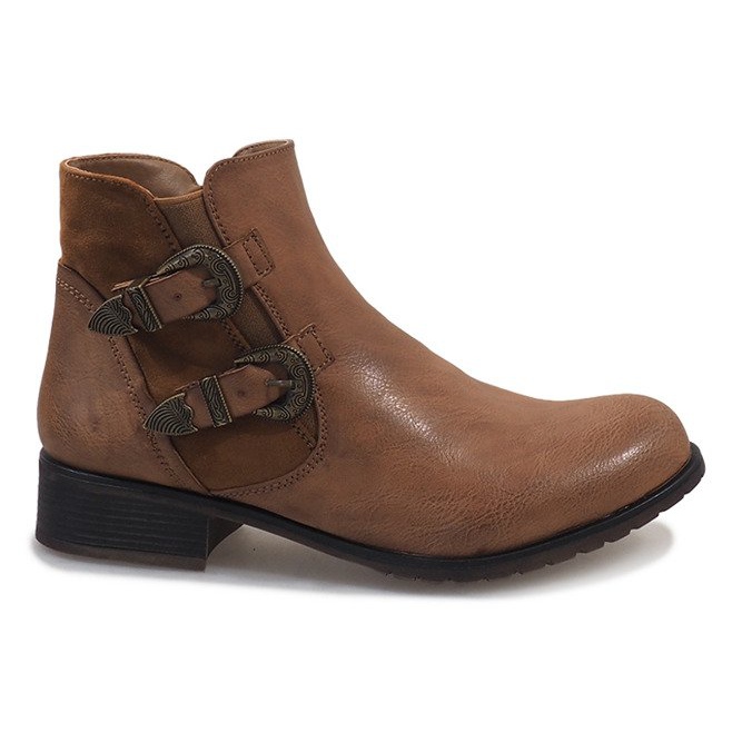 Camel Stiefeletten mit Schnallen 2993 braun